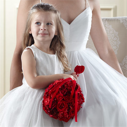 Pure at Heart Flower Girl Arrangement – LEE'S FLORIST & GREENHOUSE, Center Line MI